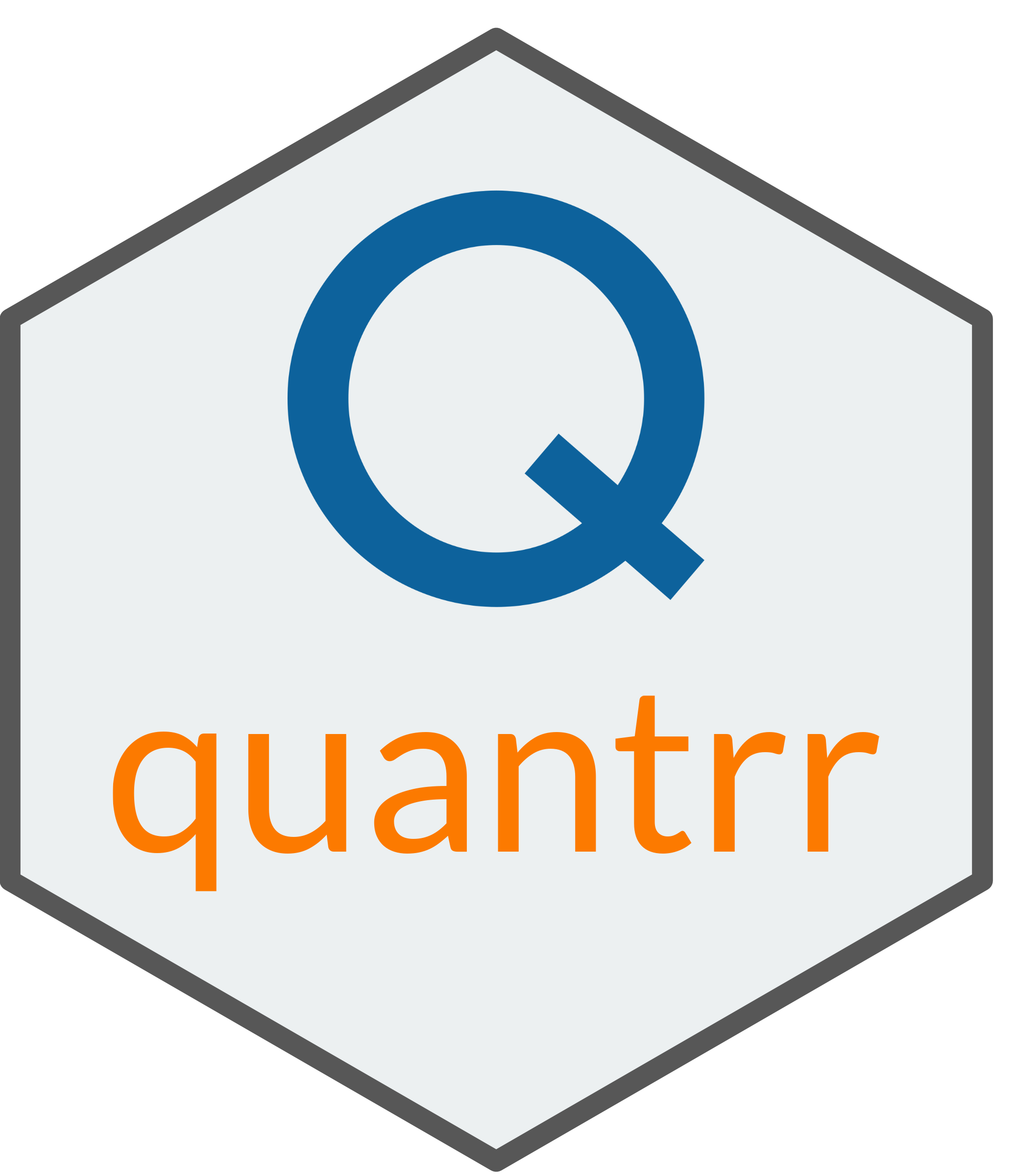 quantrr Q hex sticker